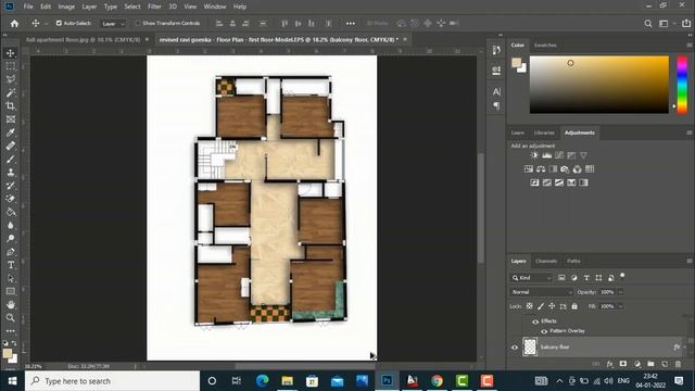 Easy Autocad House plan render in photoshop смотреть онлайн
