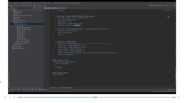 I made a game with python(pygame), Here is the code смотреть онлайн