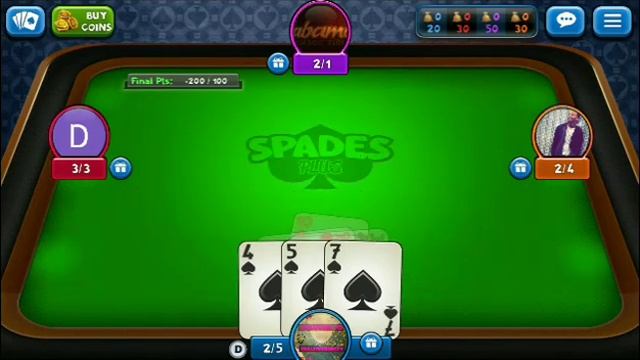 SPADES Plus♠️#1 "Tournament" Playthrough Walkthrough смотреть онлайн