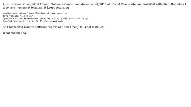 Ubuntu: Installing JDK 8 after removing OpenJDK 7 смотреть онлайн