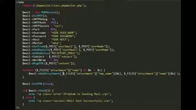 phpmailer and multiple attachments смотреть онлайн
