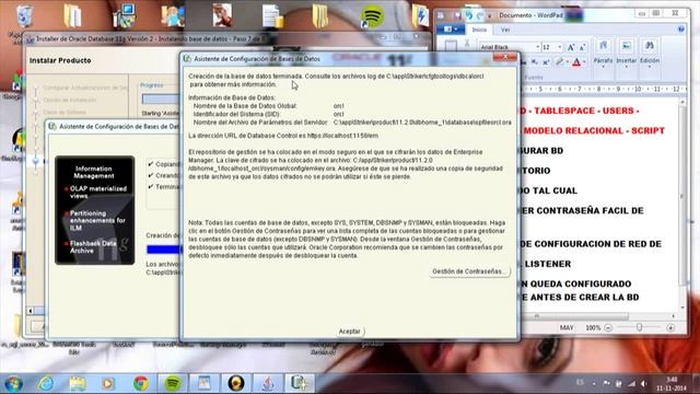 Oracle 11G crear base de datos смотреть онлайн