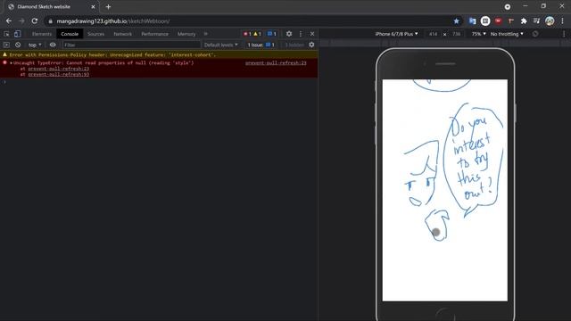 Website allow you to sketch and scroll like webtoon comic - Diamond sketch website смотреть онлайн