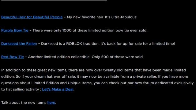 The First ROBLOX Limited Item... смотреть онлайн