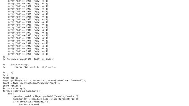 I've got two php files trying to add products to the cart programatically. Any ideas on why one... смотреть онлайн
