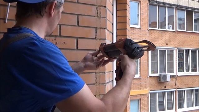 Утепление балкона Монтаж окна с приминением химических анкеров Хилти смотреть онлайн