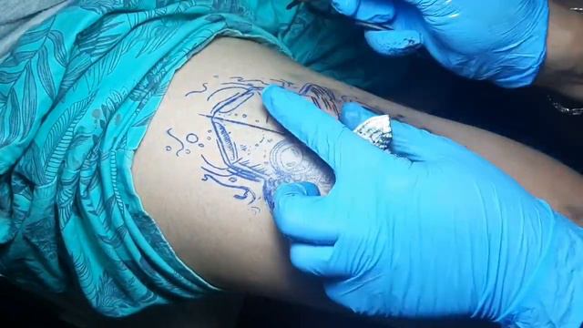 ANIMIE TATTOO ONE PIECE// LUPE AND ACE HAFT FACE смотреть онлайн