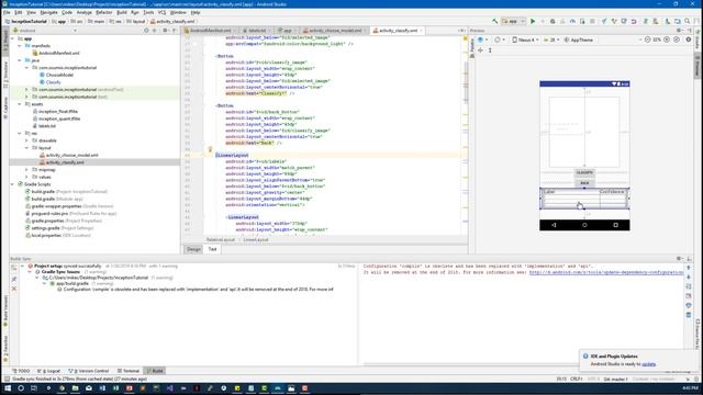 TensorFlow Lite Inception Model Android Tutorial смотреть онлайн