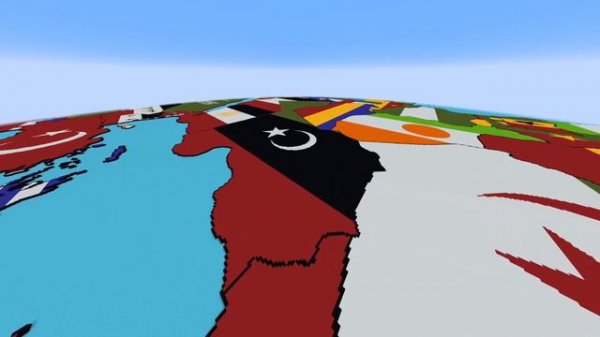 Big World Flag Map in Minecraft Showcase [10M+ Blocks] [DOWNLOAD]