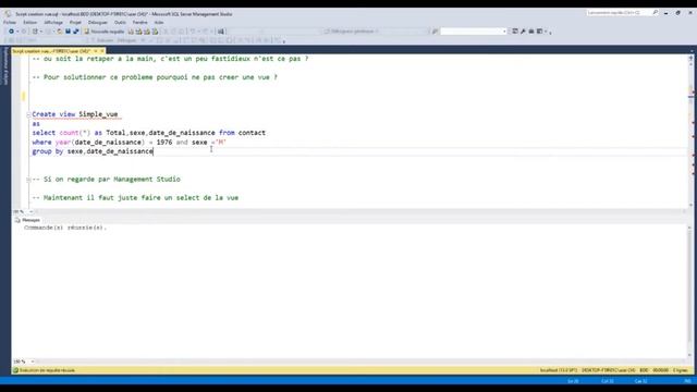 Decouvrez comment créer une vue sur SQL | SQL Server (exemple simple) смотреть онлайн