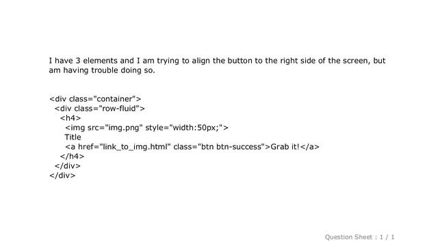 CSS : How do I right align an element using twitter bootstrap? смотреть онлайн