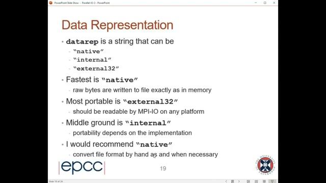 ARCHER2: Efficient parallel I/O - 2 смотреть онлайн