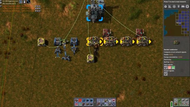 Factorio S7E111 - Circuit condition to exactly hit 1 rocket per minute смотреть онлайн
