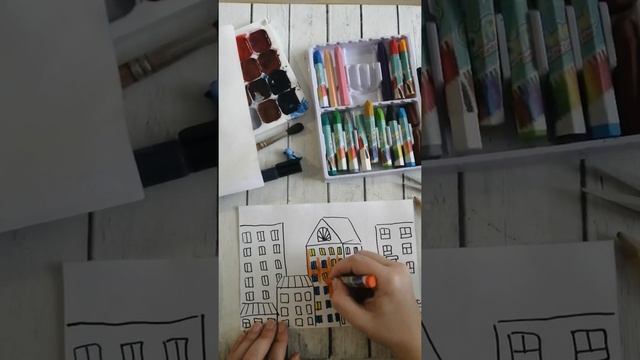 Как нарисовать город с детьми смотреть онлайн