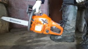 запуск бензопилы Husqvarna 135 X-TORG