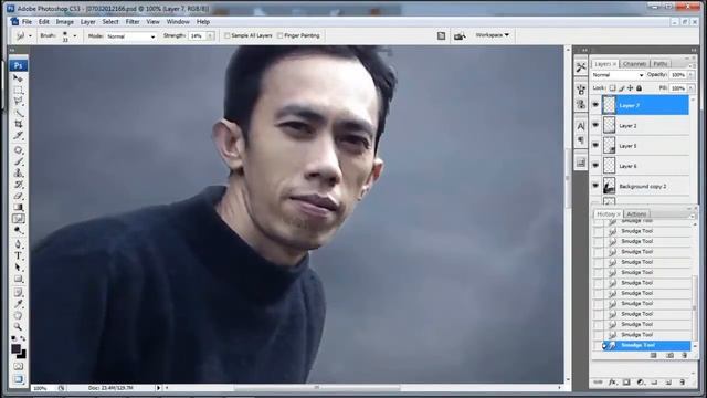 Speed Art Photoshop Manipulating Photo (With Wacom Bamboo Pen n Touch) смотреть онлайн