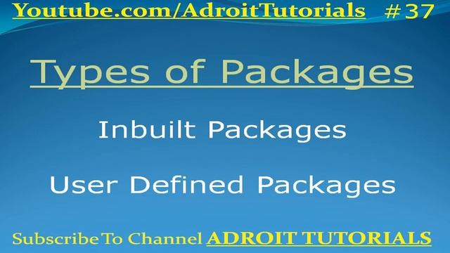 37# Java Tutorial : Access Modifiers Part II : public Data members & Methods using across package смотреть онлайн