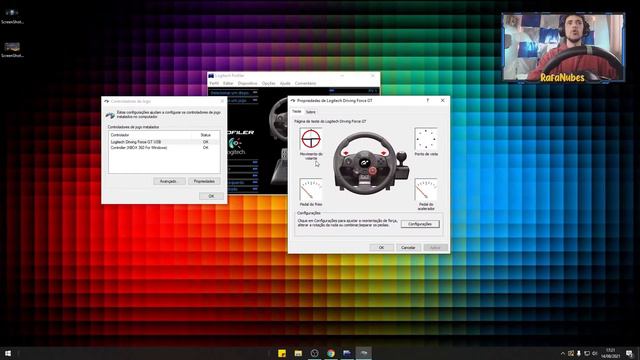 COMO INSTALAR E CONFIGURAR O DRIVER DO VOLANTE DRIVING FORCE GT DA LOGITECH смотреть онлайн
