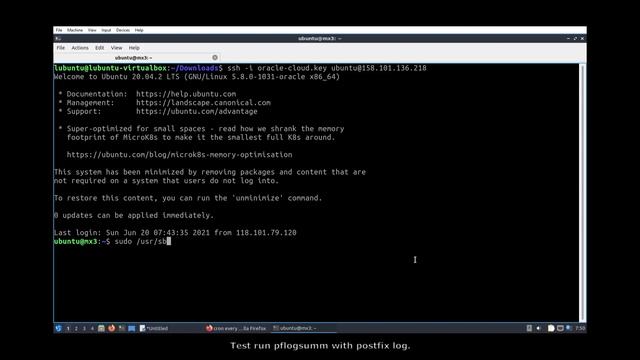 Oracle Cloud VPS: Postfix Log Summary via pflogsumm смотреть онлайн