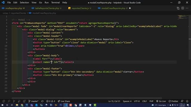 Sistema HelpDesk con PHP y MySQL | Maquetación modulo reportes (P2). Cap 23 смотреть онлайн