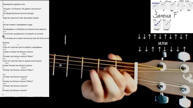 Макс Корж - Эндорфин: как играть на гитаре без баррэ, аккорды, разбор песни + cover смотреть онлайн