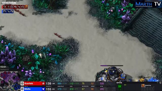 StarCraft 2 - Replay-Cast #1180 - Scarlett (Z) vs MaSa (T) - DH SummerMasters NA Gruppe A [Deutsch] смотреть онлайн