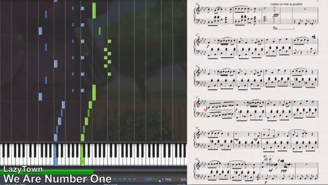 We Are Number One but it's a Synthesia Piano Tutorial смотреть онлайн