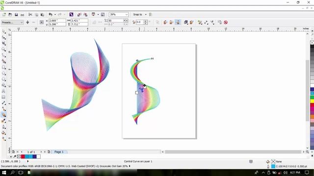 COREL DRAW 3D LINE EFFECTS CORELDRAW 3D TUTORIAL SPIRAL LINE EFFECT смотреть онлайн