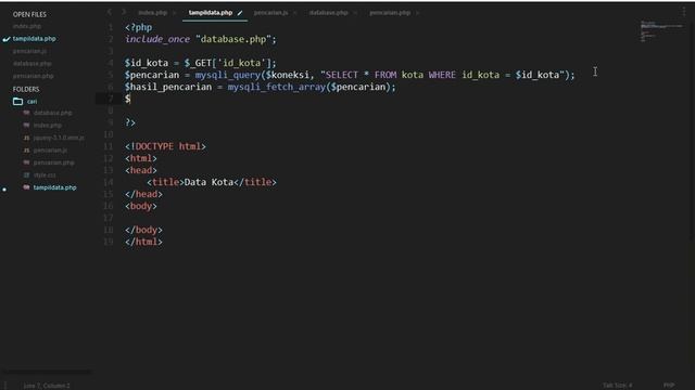 Pencarian Autocomplete Autosuggest dengan PHP 7 dan jQuery Ajax (Part 2/2) смотреть онлайн