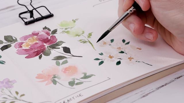 Watercolor Flowers | From Blank Page To Amazing Artwork смотреть онлайн