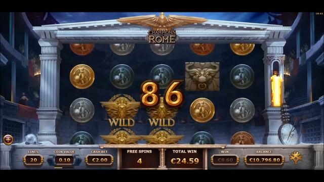 Champions of Rome free spins смотреть онлайн