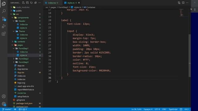 Formulário multi-etapas em React (com Typescript) - Projeto 5 - Desafio 5em5 (React) смотреть онлайн