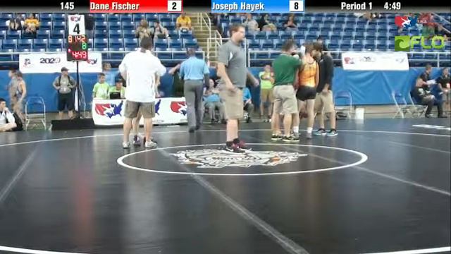 Junior 145 - Dane Fischer (North Dakota) vs. Joseph Hayek (Nebraska) смотреть онлайн