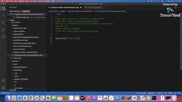 WordPress Hooks (Acciones y filtros) смотреть онлайн