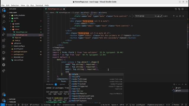 Validations in VueJs with Vee-validate | Form validations | VueJs | Vee-validate with Yup смотреть онлайн