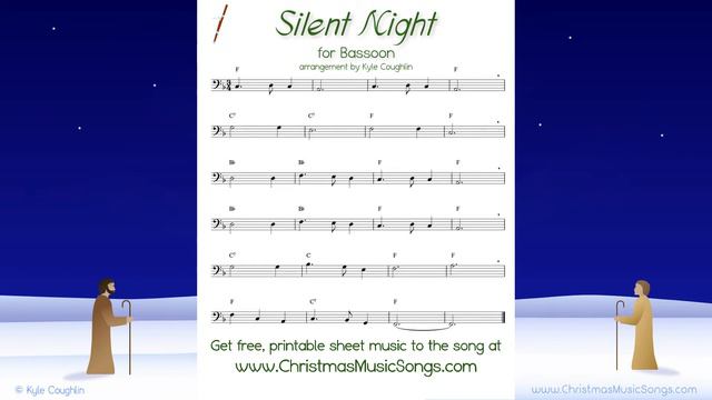 Silent Night for Bassoon Play Along смотреть онлайн