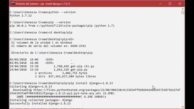 Como usar e instalar PIP Gestor de paquetes de Python смотреть онлайн