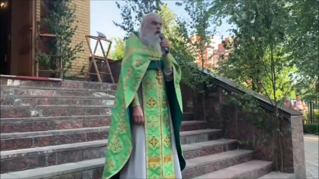 20 июня 2021 г. Проповедь прот. Иоанна Монаршека на престольном празднике в Троицком храме г.Пушкин