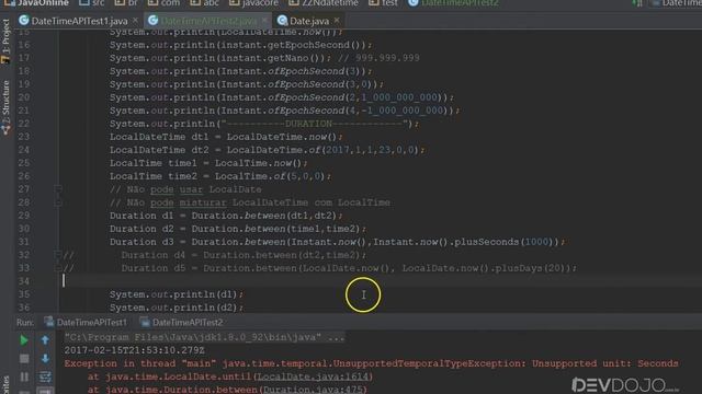 Curso Java Completo - Aula 204: Java 8 Nova API DateTime Instant, Duration and Period смотреть онлайн