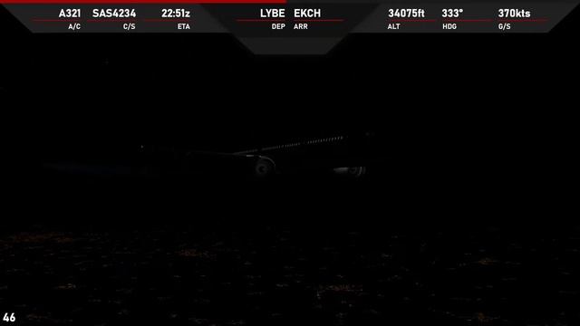 SAS4234 | LYBE(Belgrade) - EKCH(Copenhagen) | Toliss A321 OY-KBH смотреть онлайн