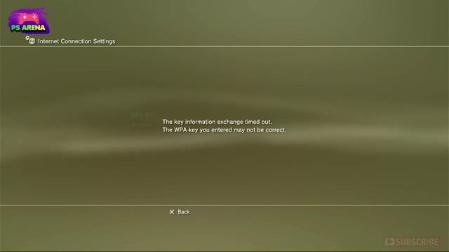 The key information exchange timed out. PS3 смотреть онлайн