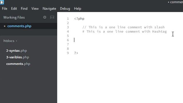 5 - PHP Comments - PHP Basics смотреть онлайн