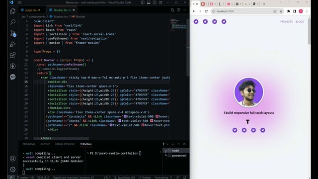 Master Next.js 13.4: Build Your Dream Portfolio & Blog with Next.js, Framer Motion, and Sanity смотреть онлайн