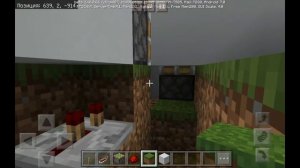 Механическая лестница в подвал в Майнкрафте.