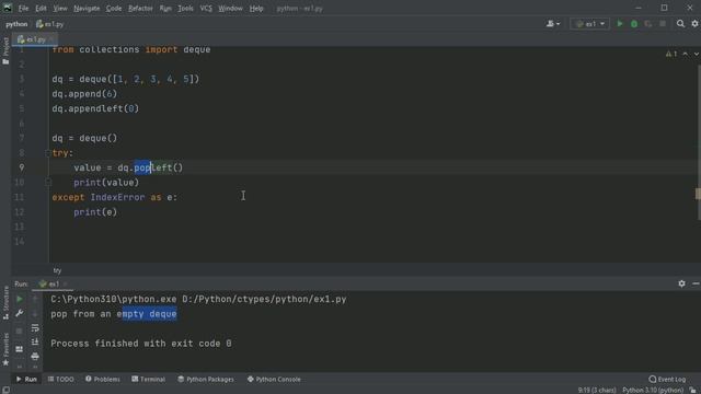 #14. Очередь collections.deque на Python | Структуры данных смотреть онлайн