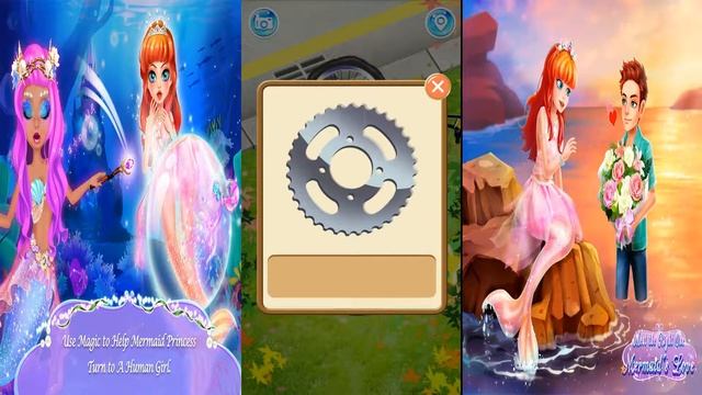 Mermaid Princess Love Story Dress Up & Salon Game android gameplay Games for Girls смотреть онлайн