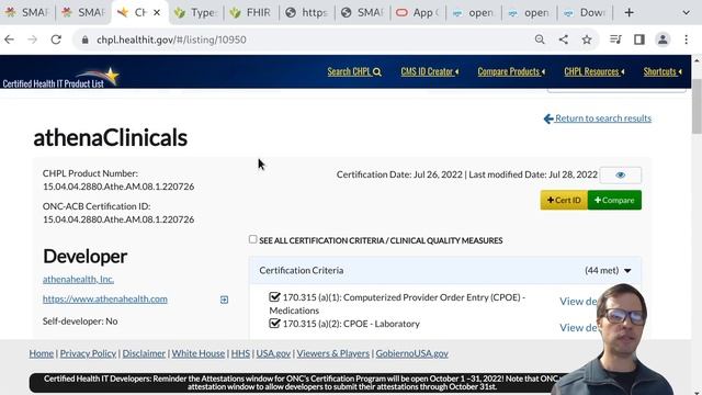 SMART App Integration in EHRs смотреть онлайн