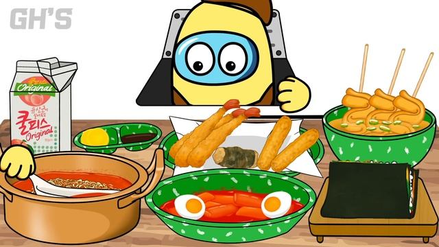 TTEOKBOKKI MUKBANG - ANIMATION MUKBANG #10 | GH'S ANIMATION смотреть онлайн