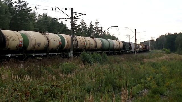 Поезда на станции Черусти Московской железной дороги и в её окрестностях. Часть 2. смотреть онлайн
