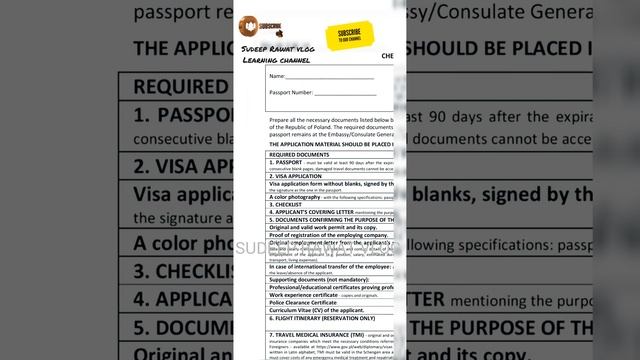 ????POLAND VFS GLOBAL? CHECKLIST ? 2023 | NATIONAL VISA POLAND
